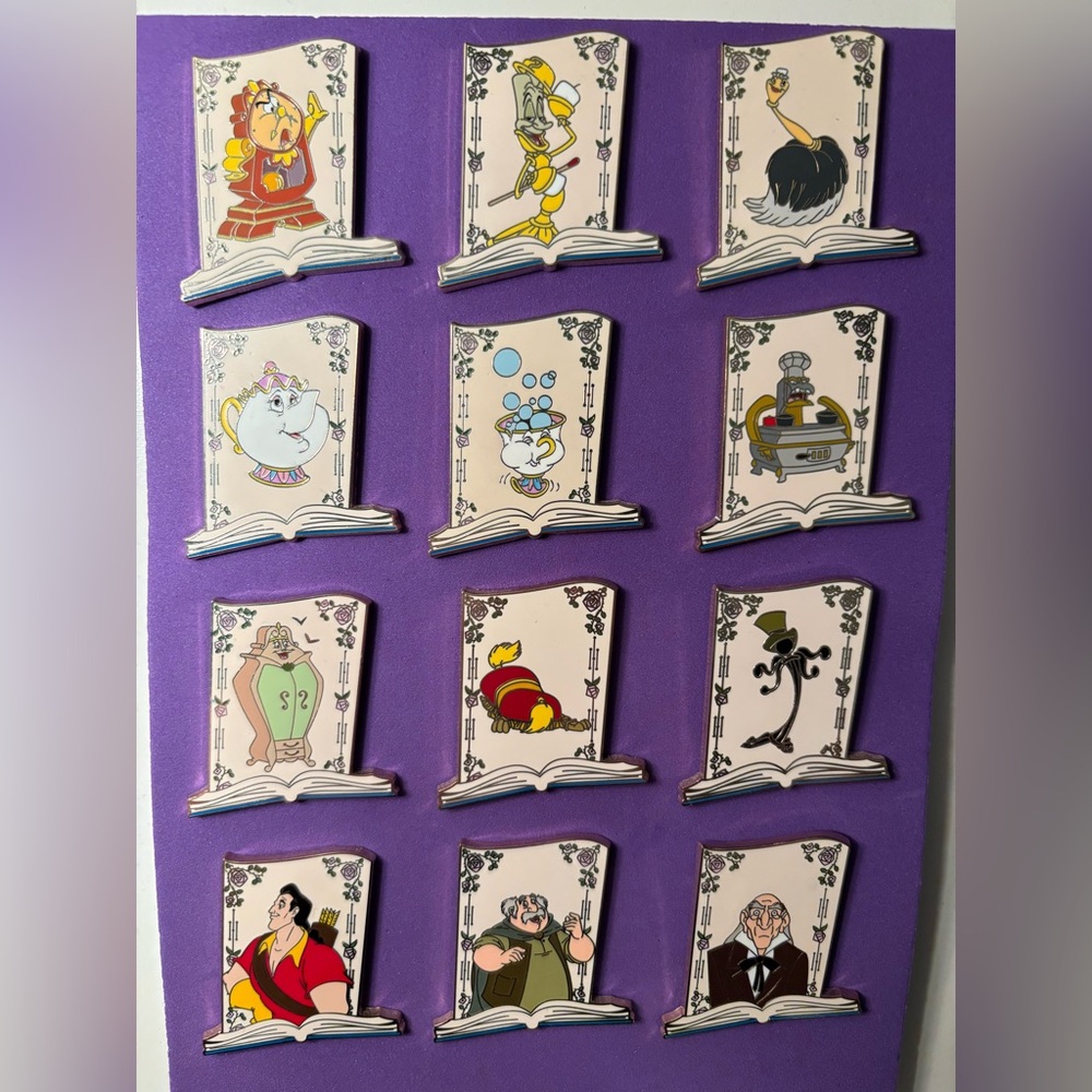 Disney - Beauty and the Beast 30th Anniversary Mystery Pin Set